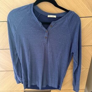 Marine Layer Blue Long Sleeve Tee